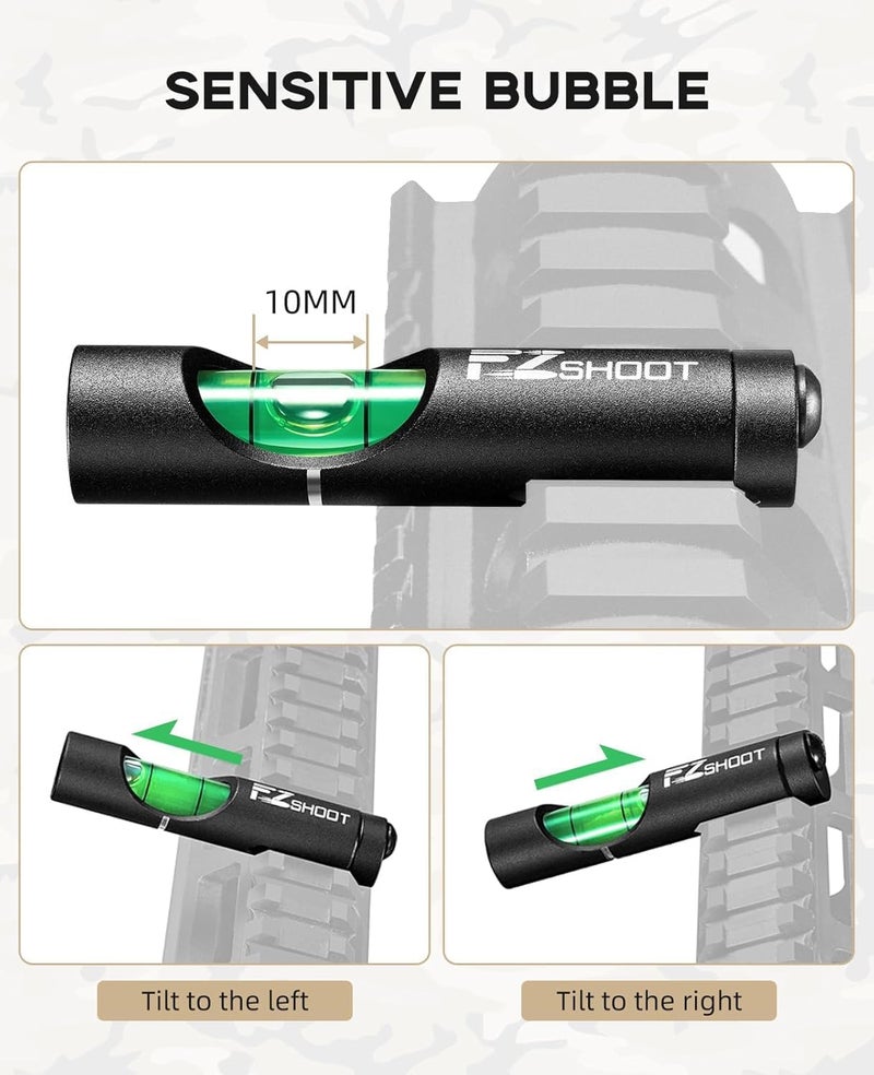 EZshoot Scope Leveling Kit High Precision Scope Bubble Level and Universal Magnetic Scope Mounting Kit Reduce Long Distance Errors - Image 4
